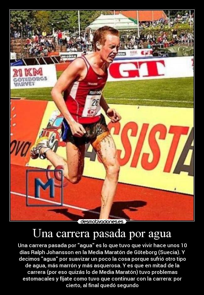 Una carrera pasada por agua -