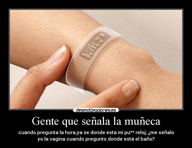 Gente que señala la muñeca - 