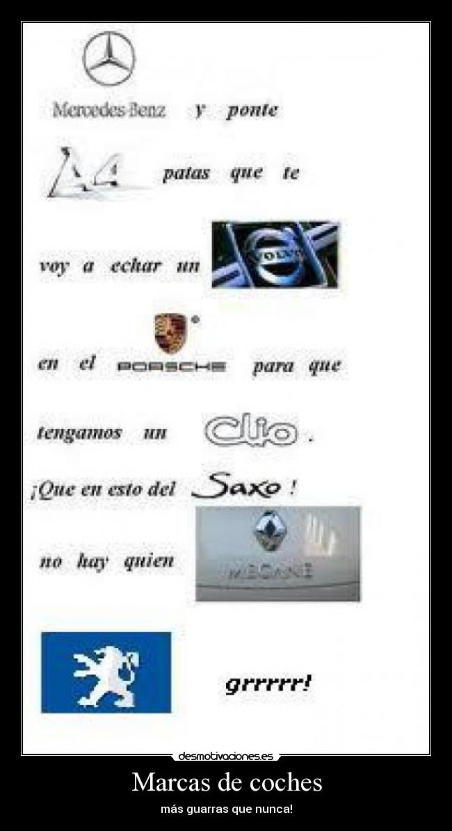 Marcas de coches - más guarras que nunca!