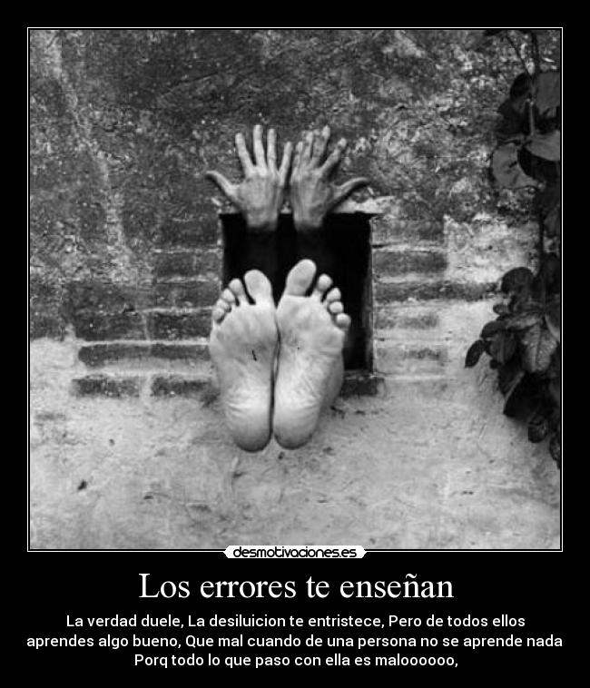 Los errores te enseñan -