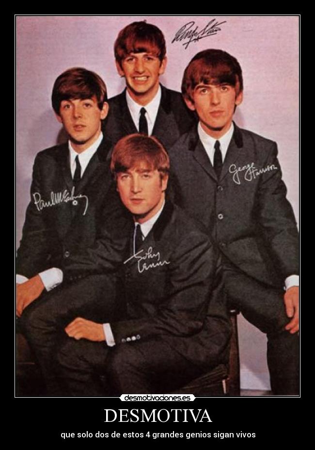 carteles the beatles desmotivaciones