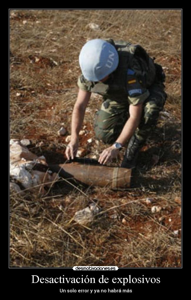 Desactivación de explosivos -