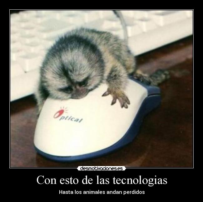 Con esto de las tecnologias - Hasta los animales andan perdidos