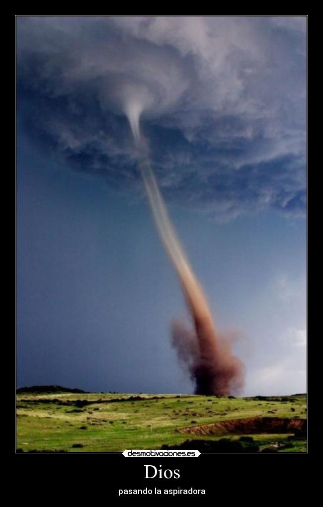 Dios - pasando la aspiradora