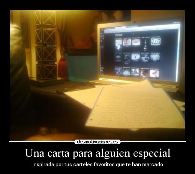 Una carta para alguien especial -