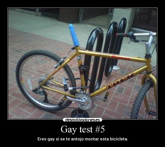 Gay test #5 - Eres gay si se te antojo montar esta bicicleta.