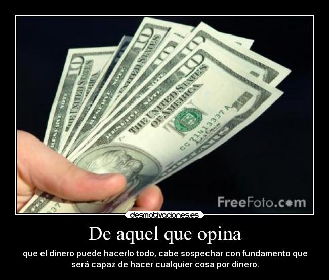 carteles dinero desmotivaciones