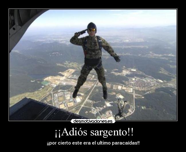¡¡Adiós sargento!! - 