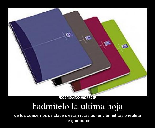 hadmitelo la ultima hoja -