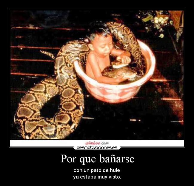 Por que bañarse - 