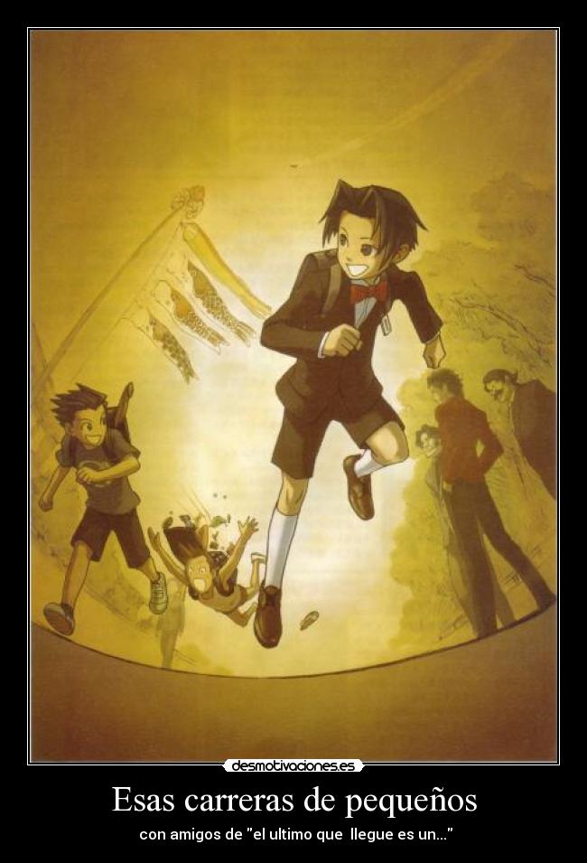 Esas carreras de pequeños -