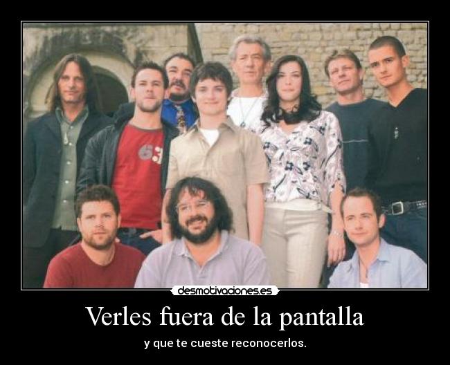 Verles fuera de la pantalla - y que te cueste reconocerlos.