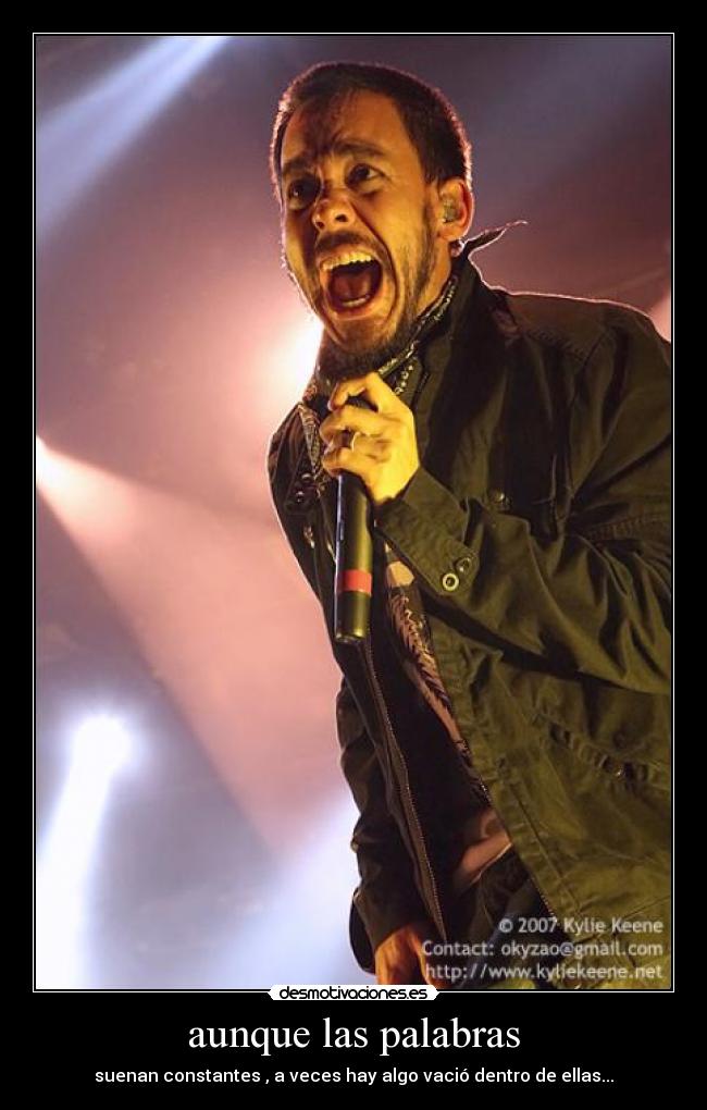 aunque las palabras - 