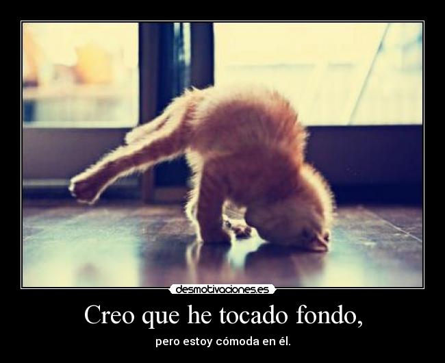 Creo que he tocado fondo, - 