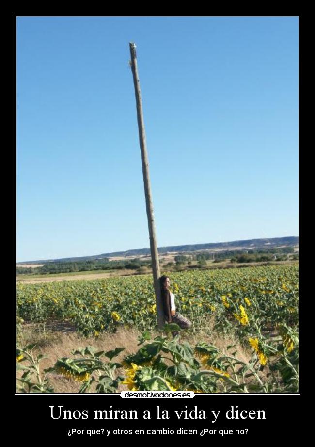 Unos miran a la vida y dicen - 