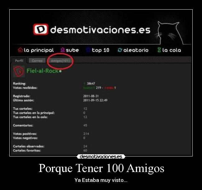 Porque Tener 100 Amigos -