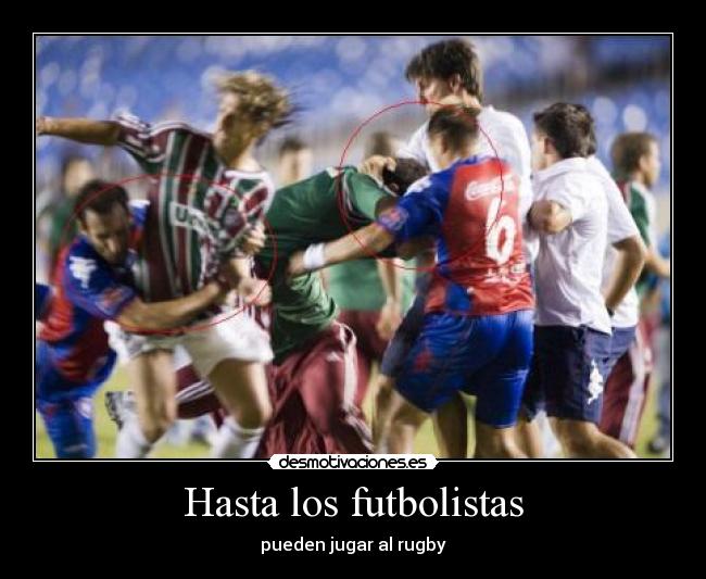 carteles futbol rugby desmotivaciones