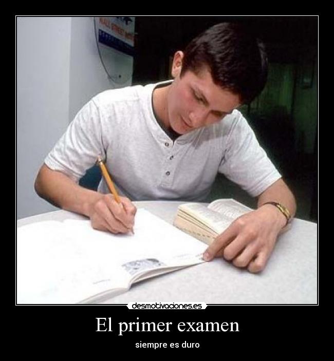 El primer examen - 