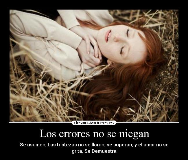 Los errores no se niegan -