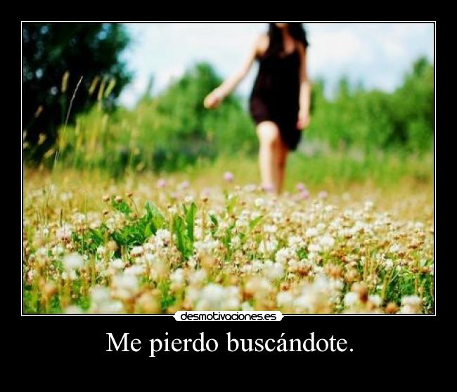 Me pierdo buscándote. - 