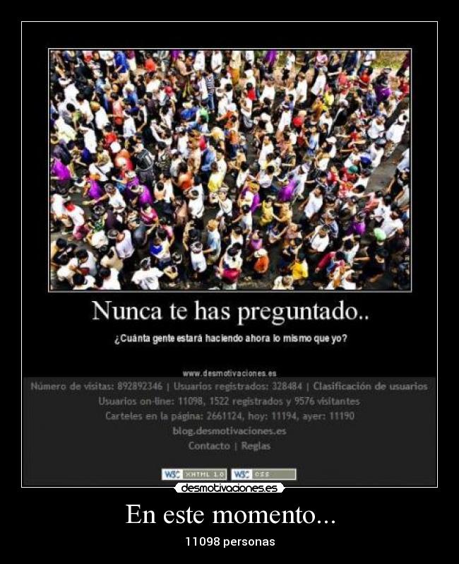 En este momento... - 11098 personas