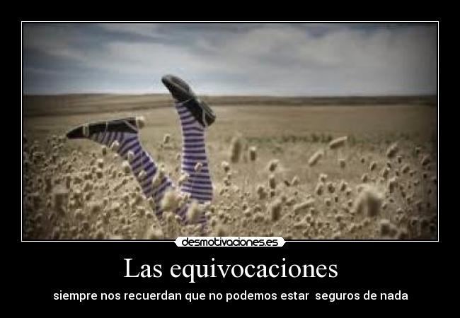 Las equivocaciones -