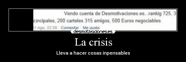 La crisis - 