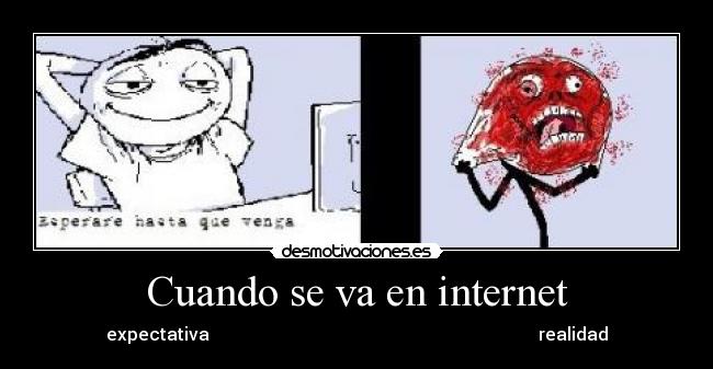 carteles internet internet expectativa realidad positivo desmotivaciones