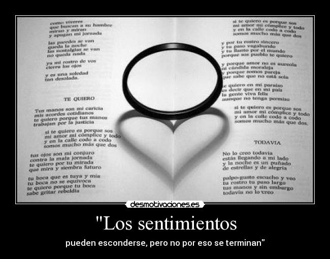Los sentimientos -