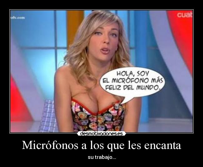Micrófonos a los que les encanta - su trabajo...