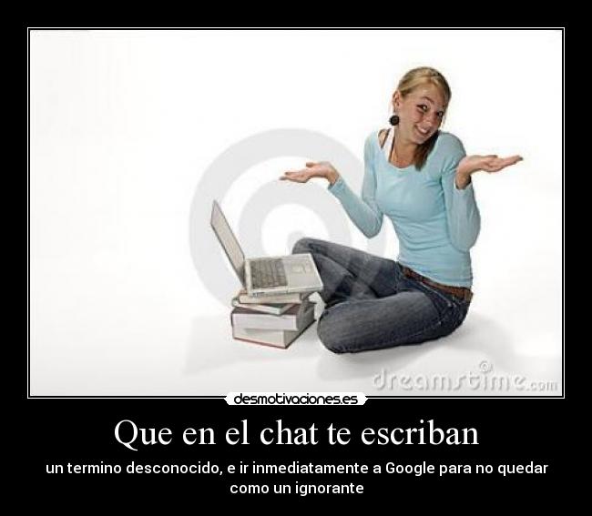 carteles terminos desconocidos chat desmotivaciones