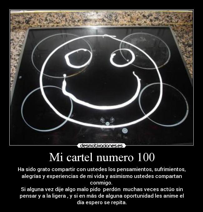 Mi cartel numero 100 - 
