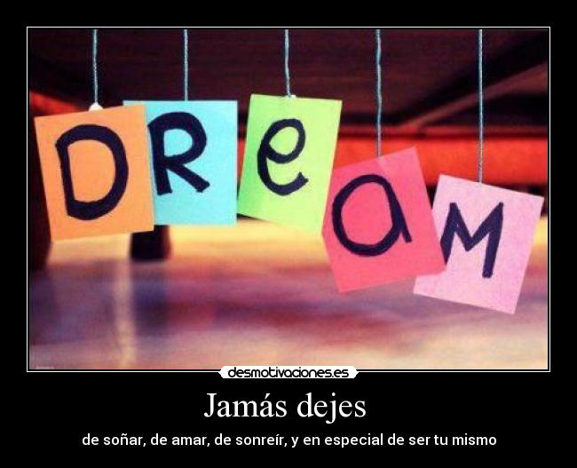 Jamás dejes  - 