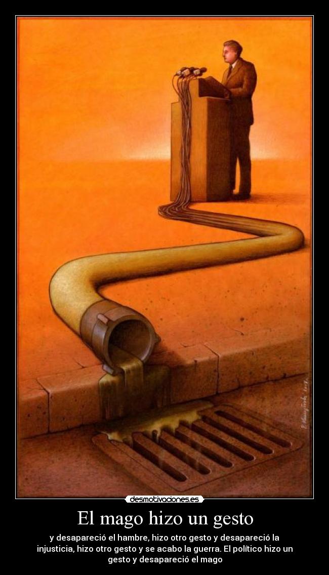 El mago hizo un gesto -