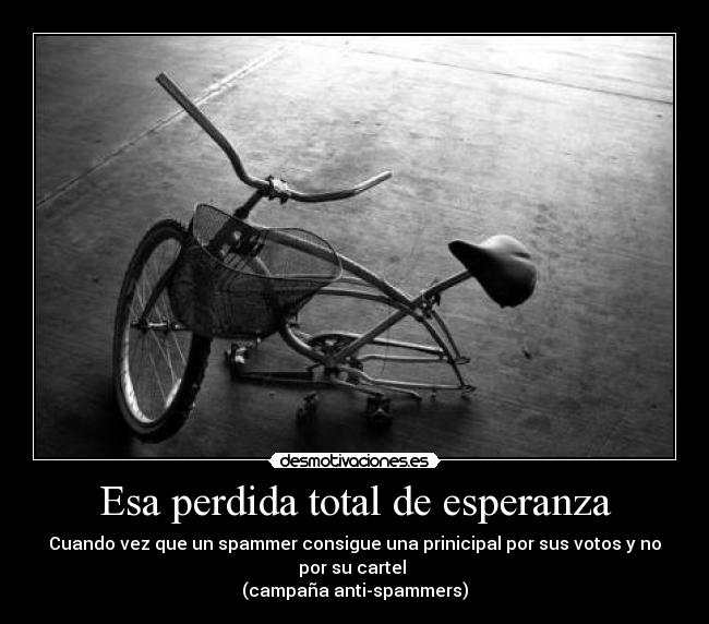 carteles esperanza campana anti spammers desmotivaciones