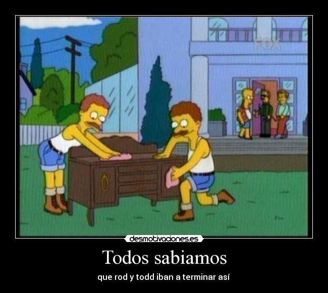 carteles rod todd flanders simpsons desmotivaciones