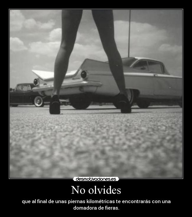 No olvides -