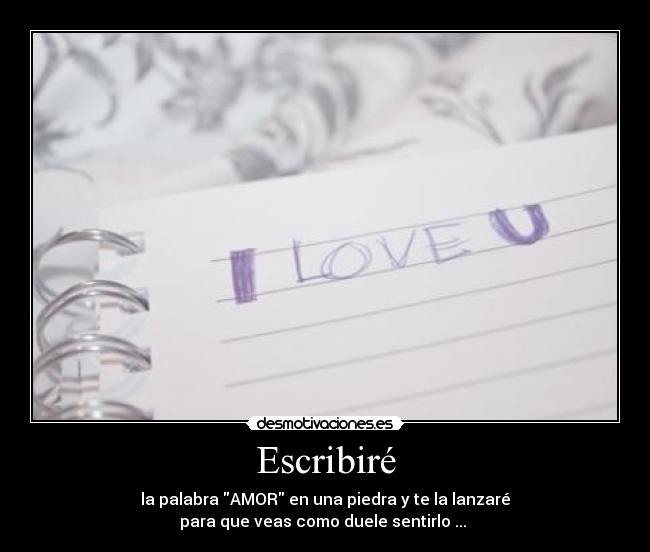 Escribiré -