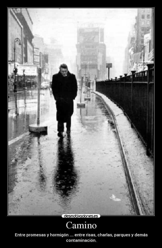 Camino - Entre promesas y hormigón .... entre risas, charlas, parques y demás contaminación.