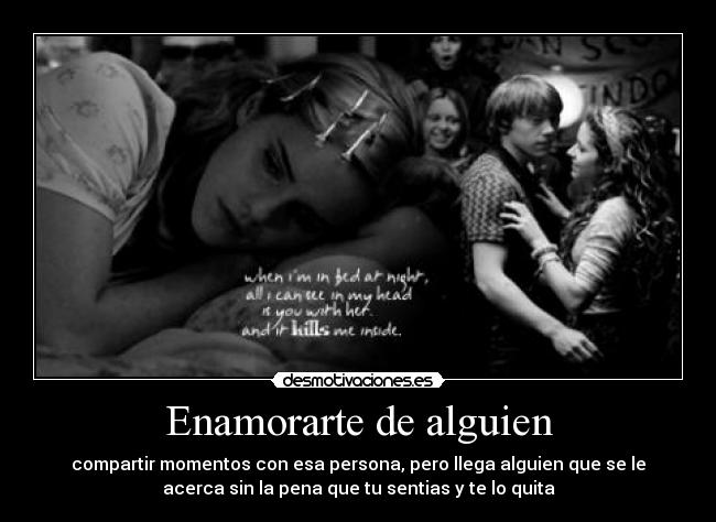 Enamorarte de alguien -