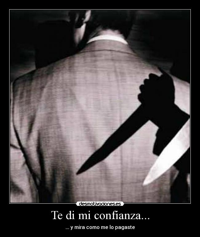 carteles confianza confianza perdida desmotivaciones