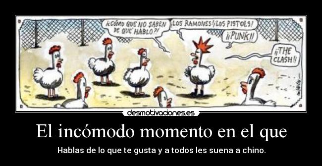 El incómodo momento en el que -