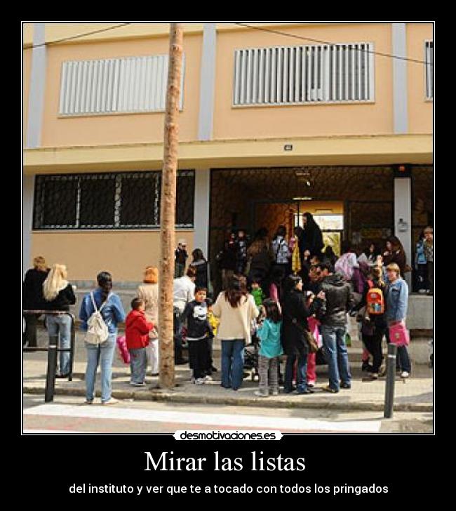Mirar las listas  - 