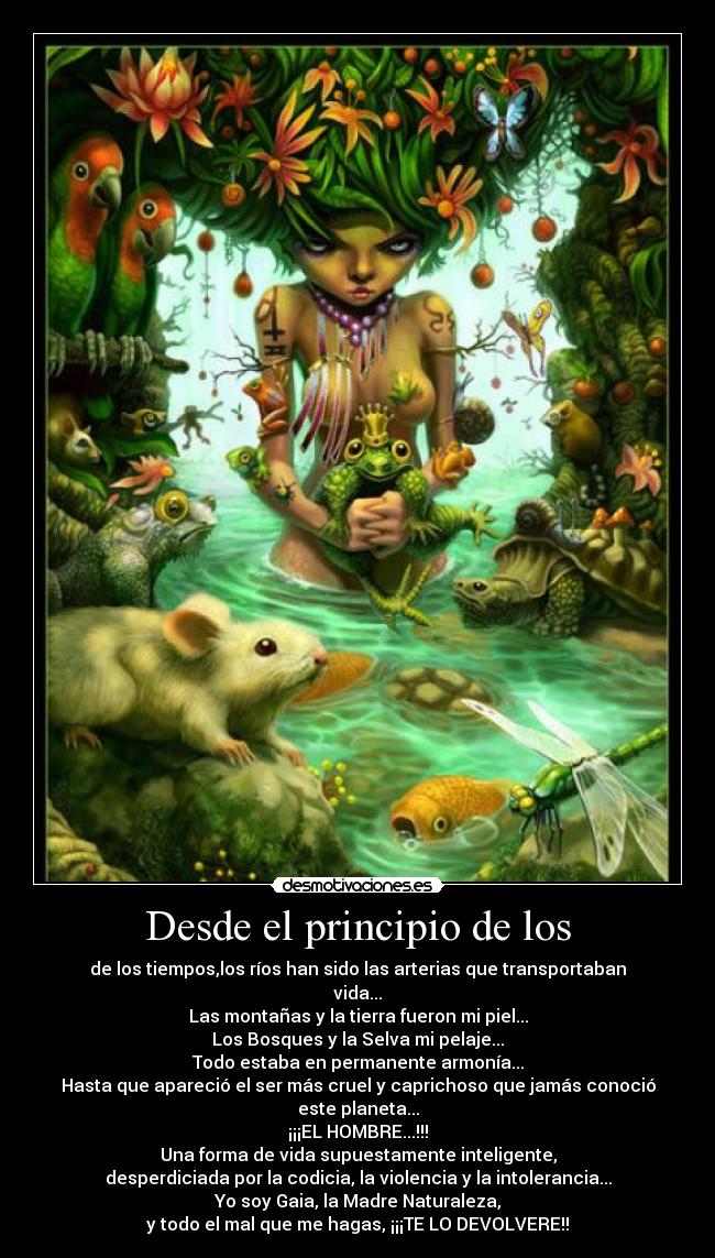 carteles gaia madre naturaleza desmotivaciones