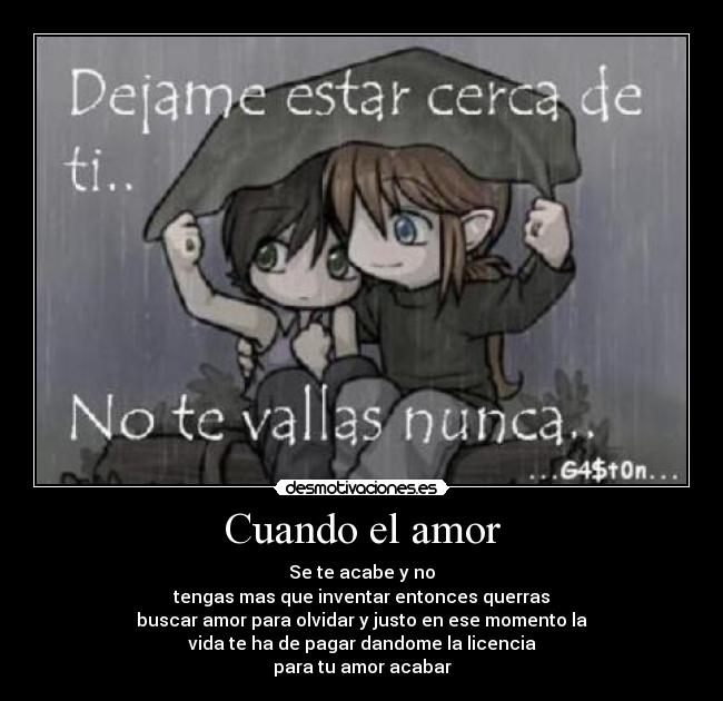 Cuando el amor -