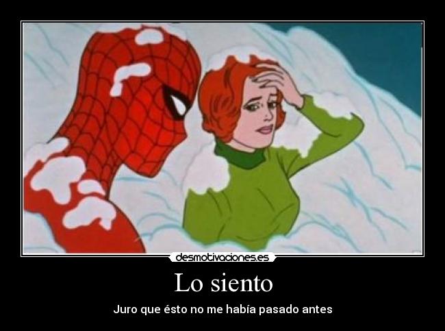 Lo siento -