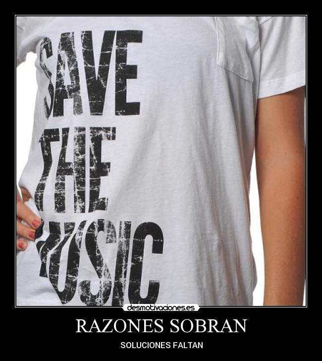 RAZONES SOBRAN - SOLUCIONES FALTAN