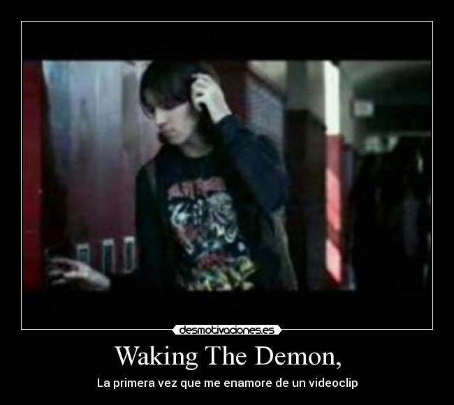 carteles bullet for valentine waking the demon videoclip desmotivaciones