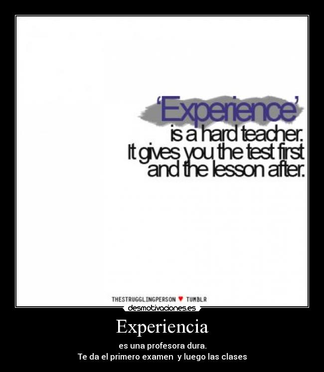 Experiencia -