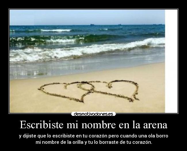 carteles escribiste nombre arena desmotivaciones